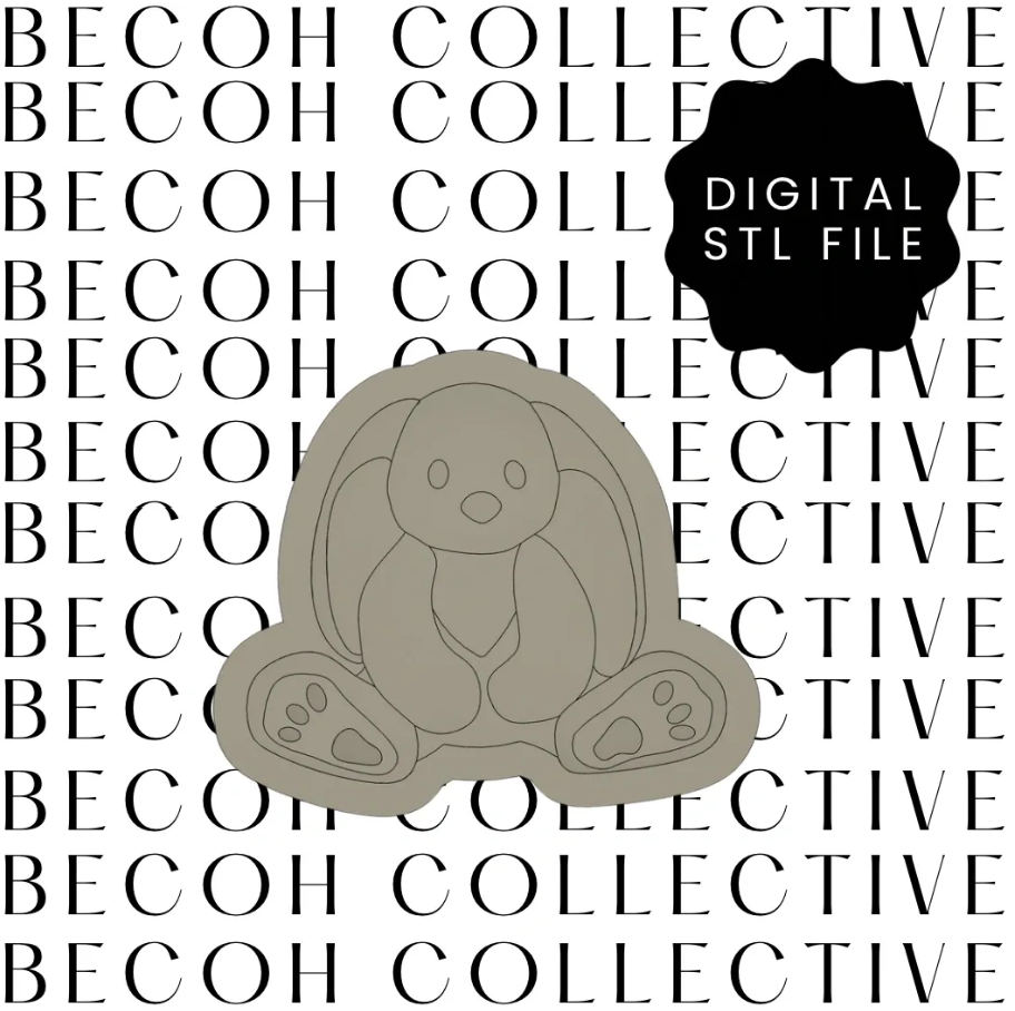 Floppy Ear Bunny Cookie Stamp & Cutter