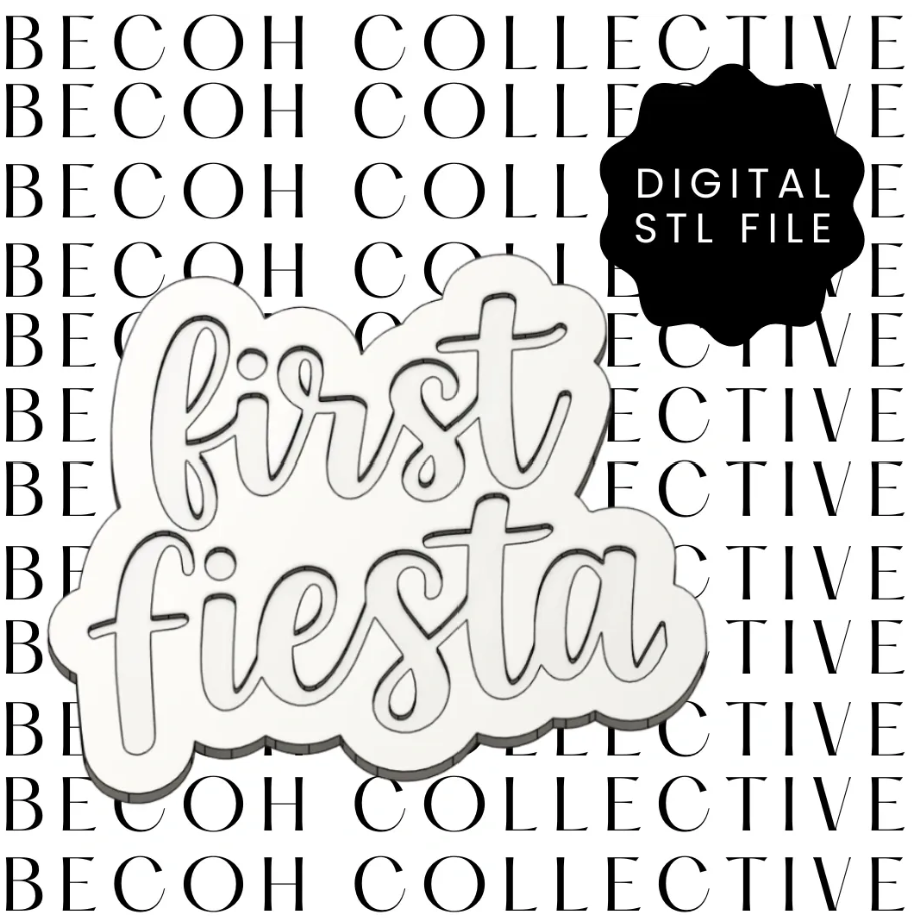 First Fiesta Cookie Stamp & Cutter