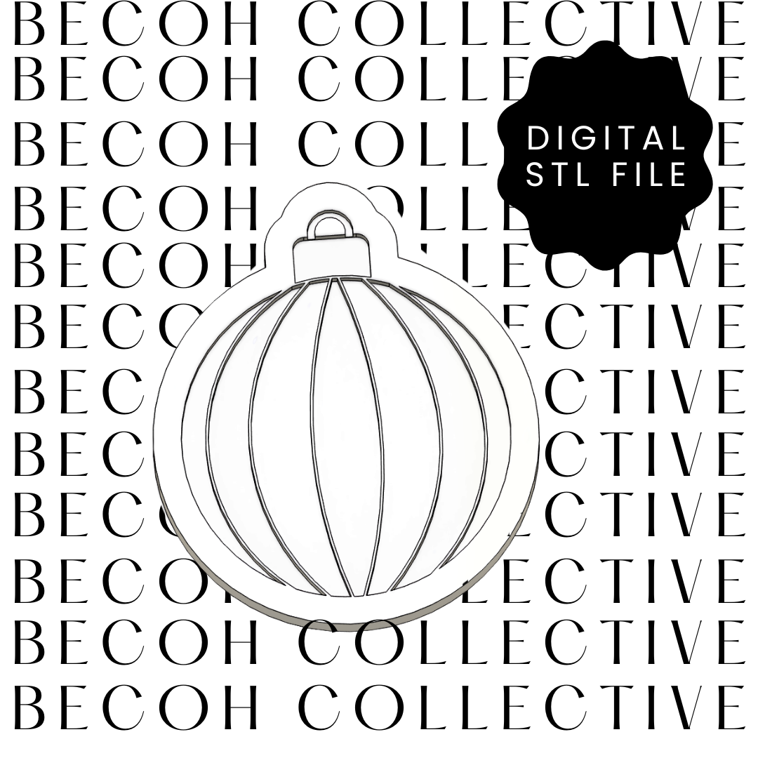 Christmas Bauble Cookie Stamp & Cutter