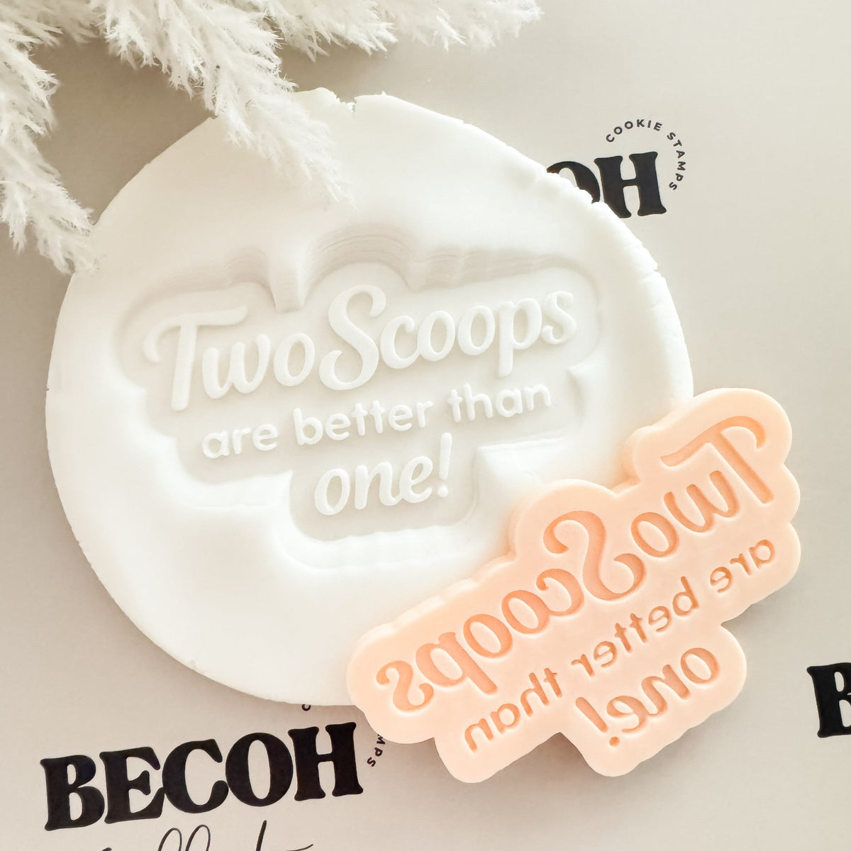 Two Scoops are Better than One! Cookie Stamp & Cutter