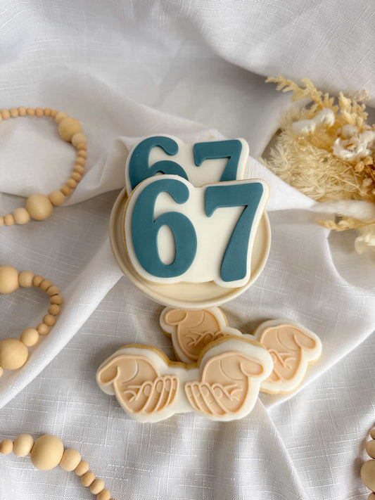 Six Seven Cookie Stamp & Cutter