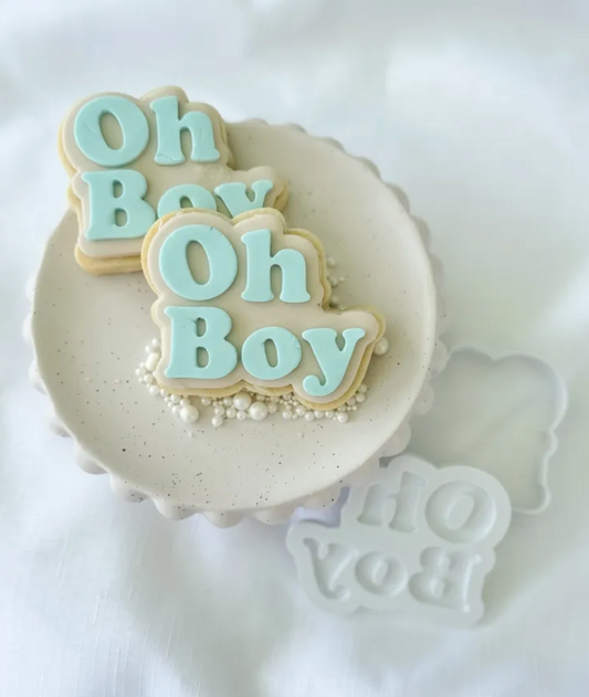 Oh Boy Cookie Stamp & Cutter