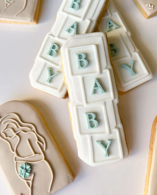 BABY Blocks Cookie Stamp & Cutter