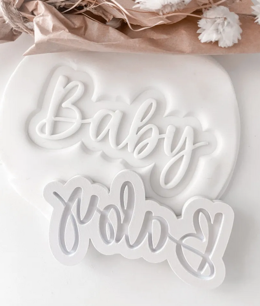 Baby Word Cookie Stamp & Cutter