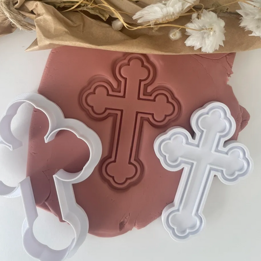 Cross Cookie Stamp & Cutter
