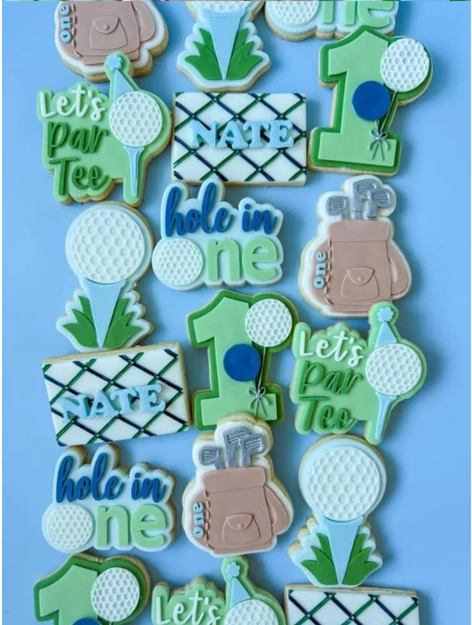 Golf Bag with One Cookie Stamp & Cutter