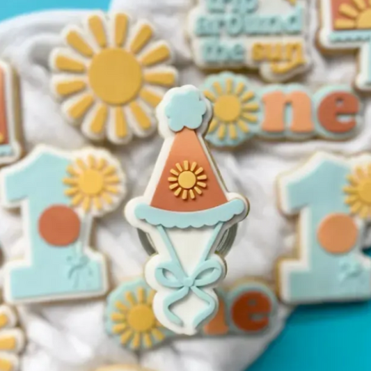 Party Hat with Sun Cookie Stamp & Cutter