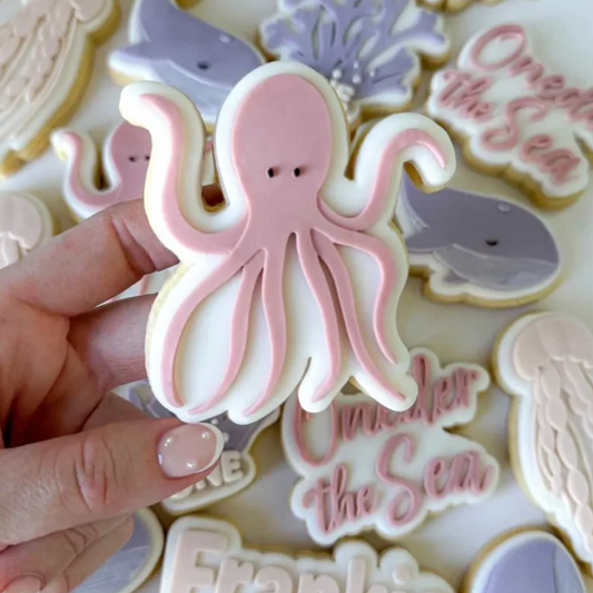 Simple Octopus Cookie Stamp & Cutter