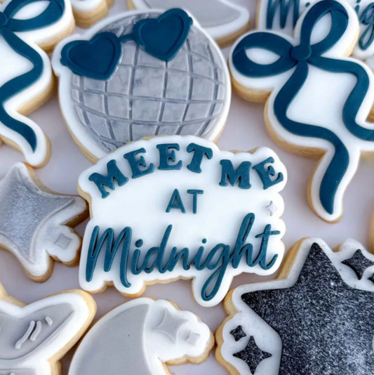 Meet Me At Midnight Cookie Stamp & Cutter
