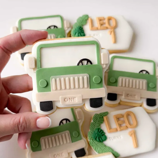 Safari Jeep Cookie Stamp & Cutter