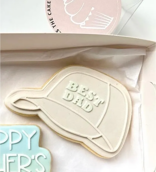 Best Dad Hat Cookie Stamp & Cutter