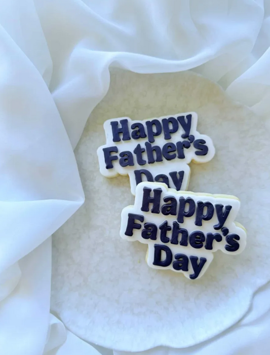 Happy Fathers Day Cookie Stamp & Cutter