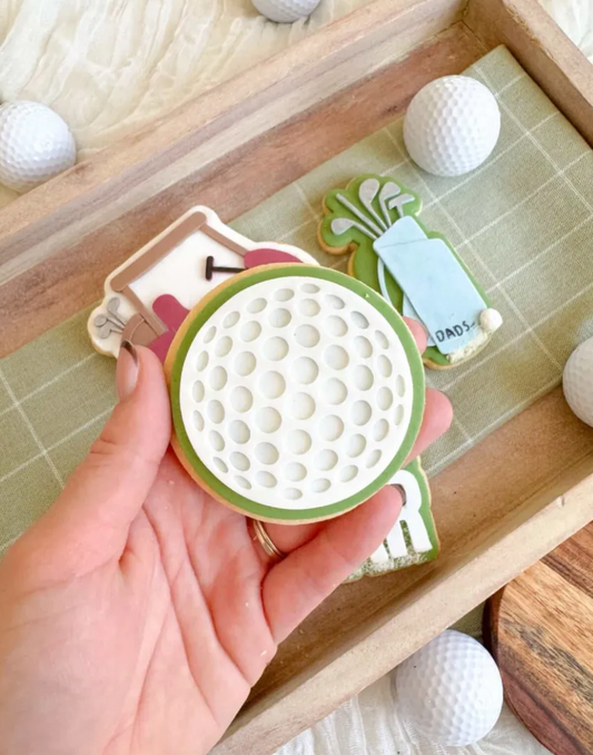 Golf Ball Cookie Stamp & Cutter