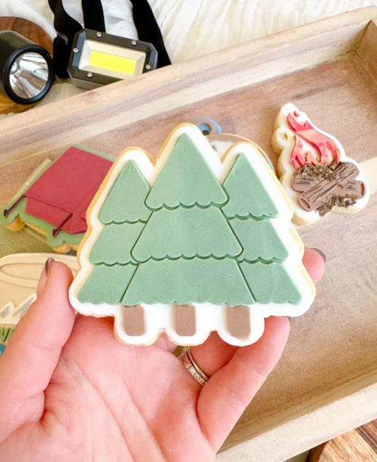 Pine Trees Cookie Stamp & Cutter