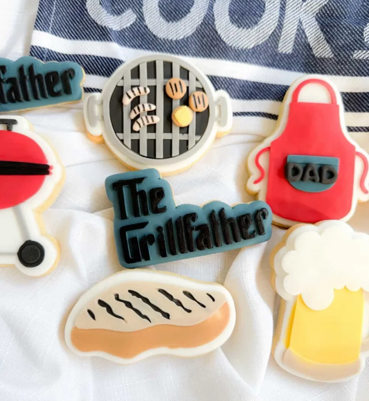 The Grillfather Cookie Stamp & Cutter