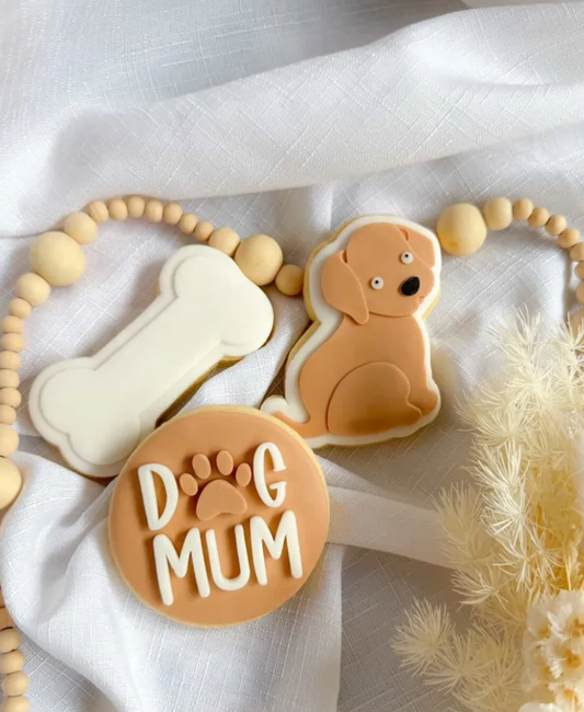Dog Mum Cookie Stamp & Cutter