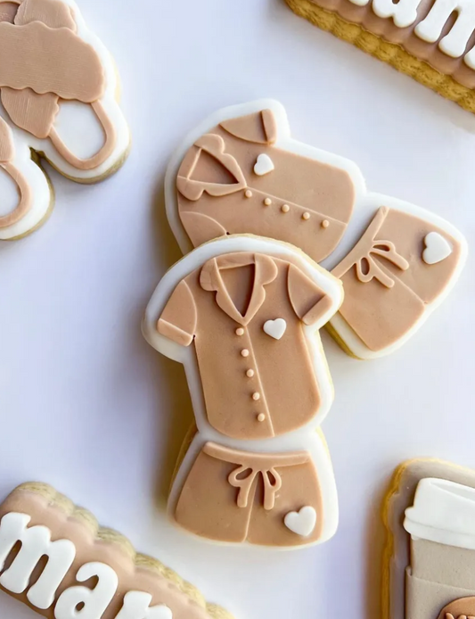 Pajamas Cookie Stamp & Cutter