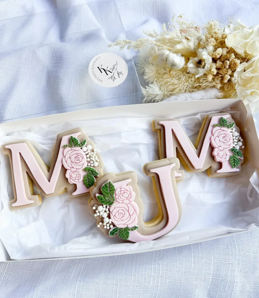 Floral M & U for MUM Cookie Stamp & Cutters