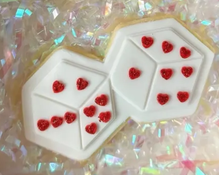 Heart Dice Cookie Stamp & Cutter