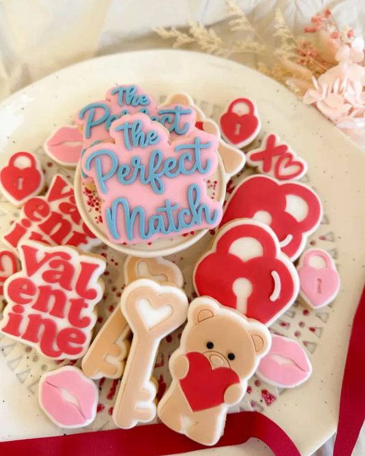 The Perfect Match Cookie Stamp and Cutter