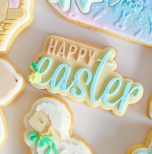 Happy Easter Cookie Stamp & Cutter