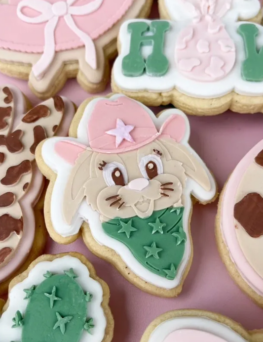 Howdy Bunny Cookie Stamp & Cutter