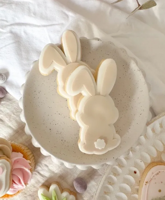 Silhouette Bunny with Tail Cookie Stamp & Cutter