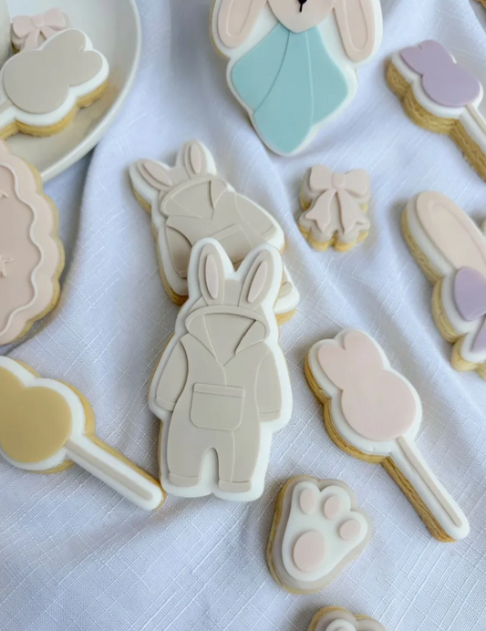 Bunny Romper Cookie Stamp & Cutter