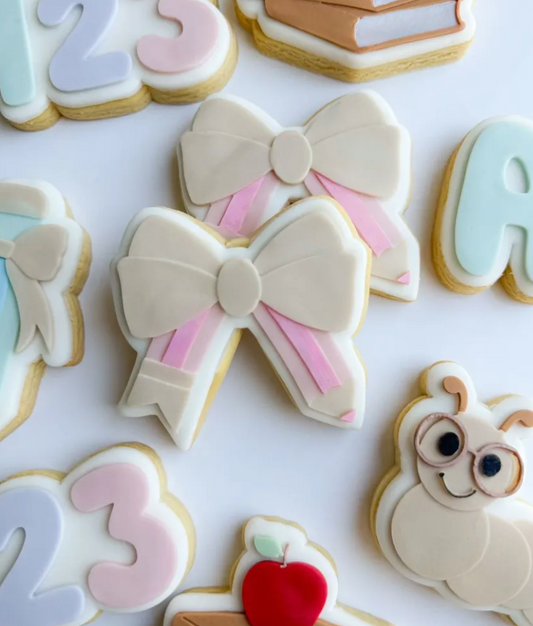 Bow Pencil Cookie Stamp & Cutter