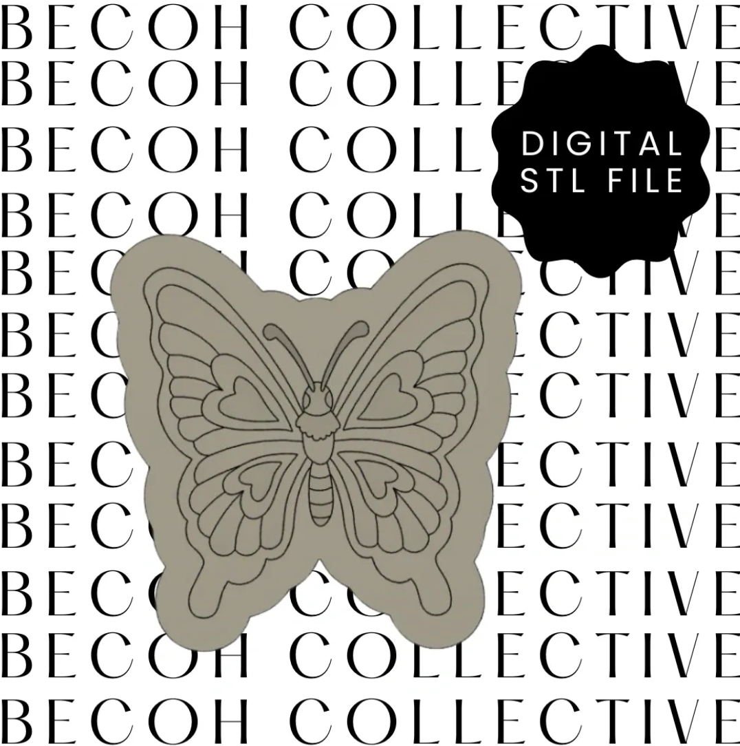 Butterfly Love Cookie Stamp & Cutter