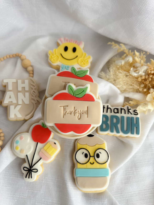 Apple Banner Cookie Stamp & Cutter