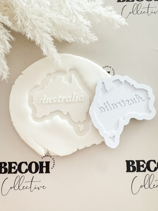 Australia Cookie Stamp & Cutter