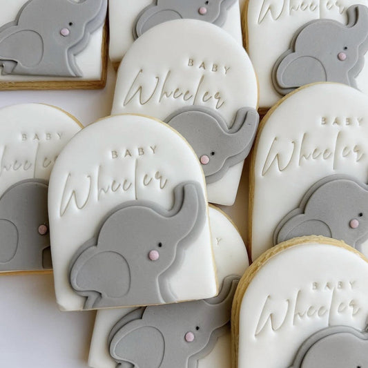 Baby Elephant Cookie Stamp & Cutter