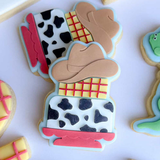 Cowboy Cake Cookie Stamp & Cutter