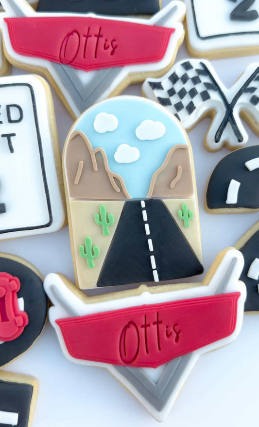 Cars Road Arch Cookie Stamp and Cutter
