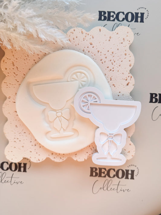 Citrus Cocktail with Bow Cookie Stamp & Cutter