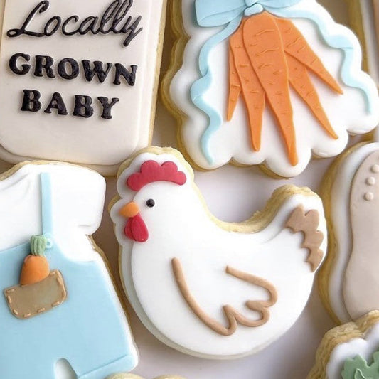 Chicken Cookie Stamp & Cutter