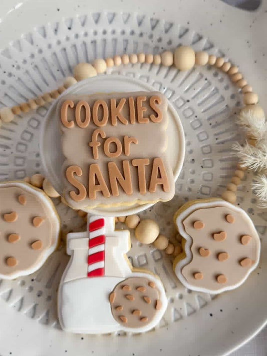 Cookies for Santa Cookie Stamp & Cutter