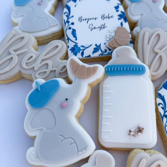Elephant with Croissant Cookie Stamp & Cutter