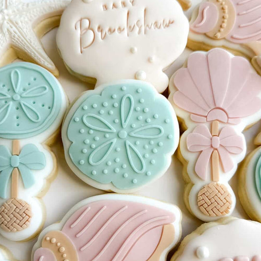 Sand Dollar Seashell Cookie Stamp & Cutter