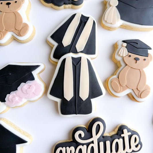 Graduation Gown Cookie Stamp & Cutter