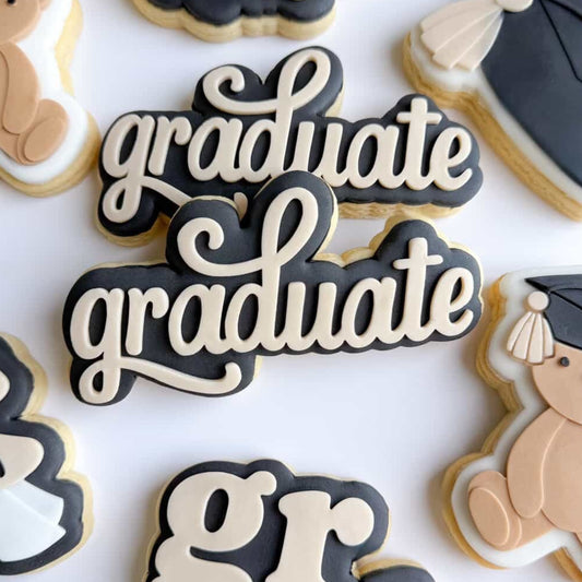 Graduate Cookie Stamp & Cutter