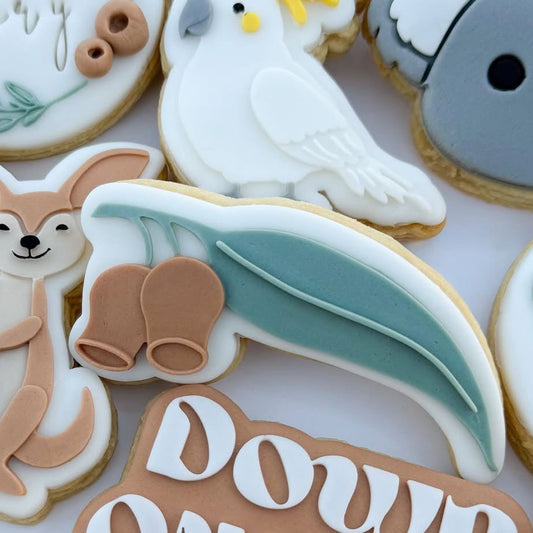 Gumnut Leaf Cookie Stamp & Cutter