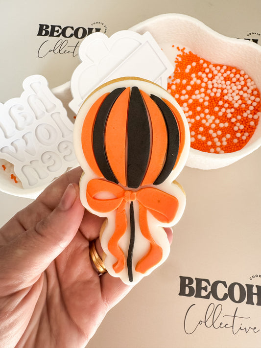 Halloween Balloon Cookie Stamp & Cutter
