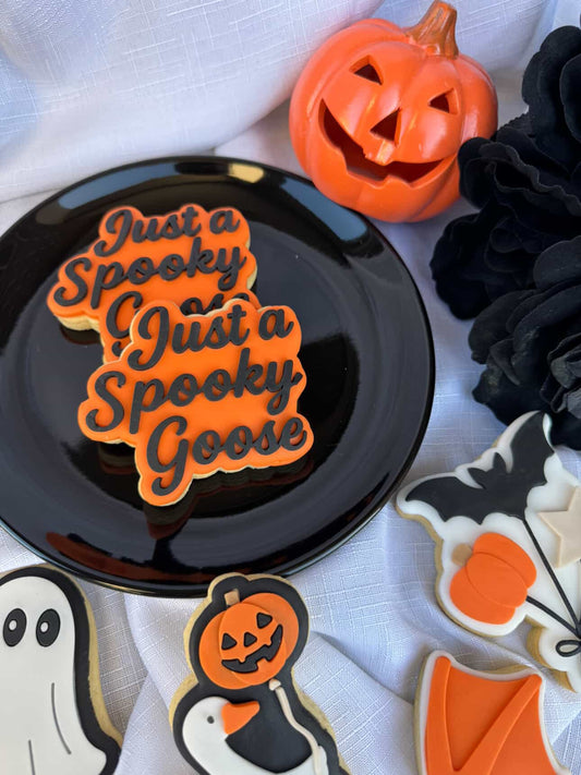 Just a Spooky Goose Cookie Stamp & Cutter