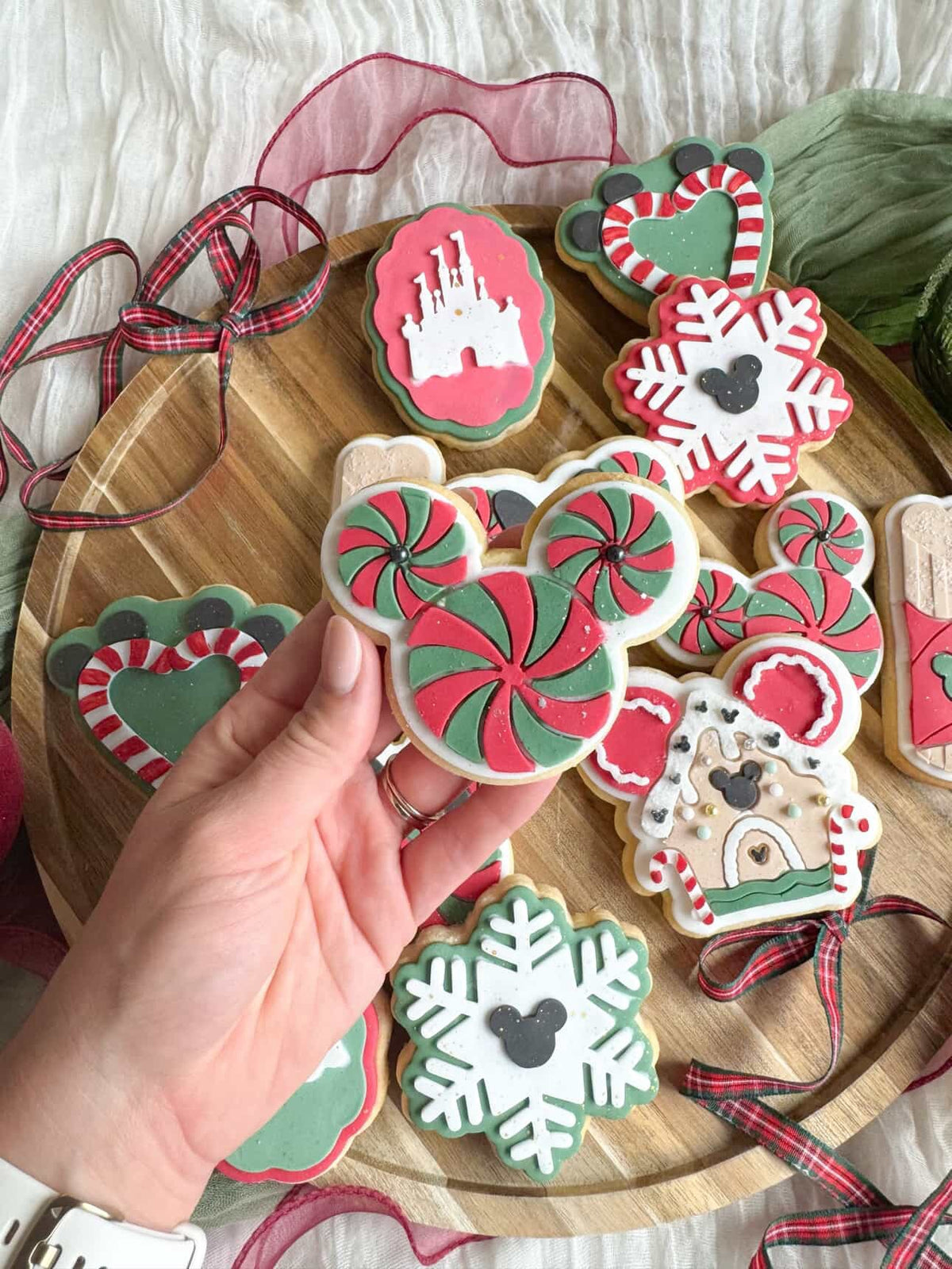 Peppermint Swirl with Ears Cookie Stamp & Cutter