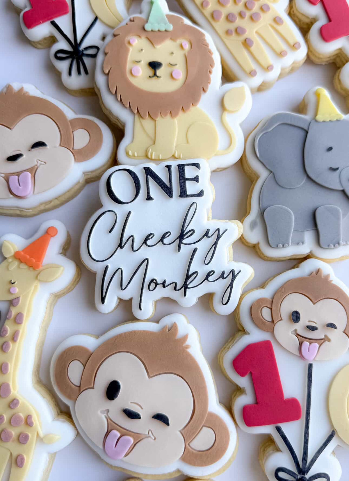 Cheeky Monkey Balloons Cookie Stamp & Cutter