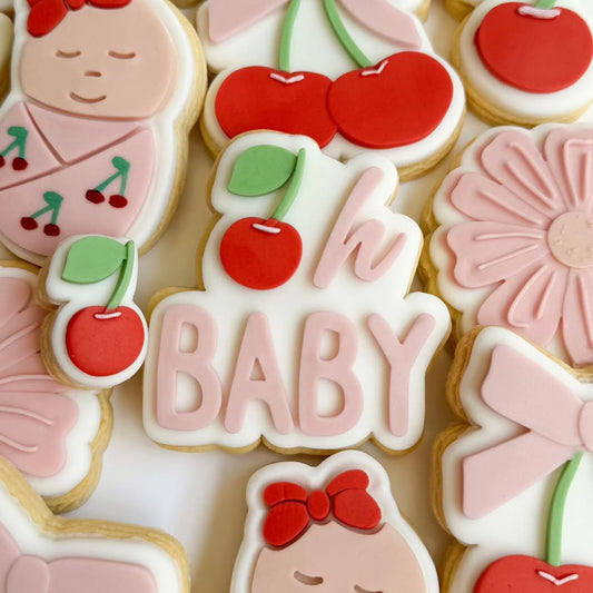 Oh Baby Cherry Cookie Stamp & Cutter