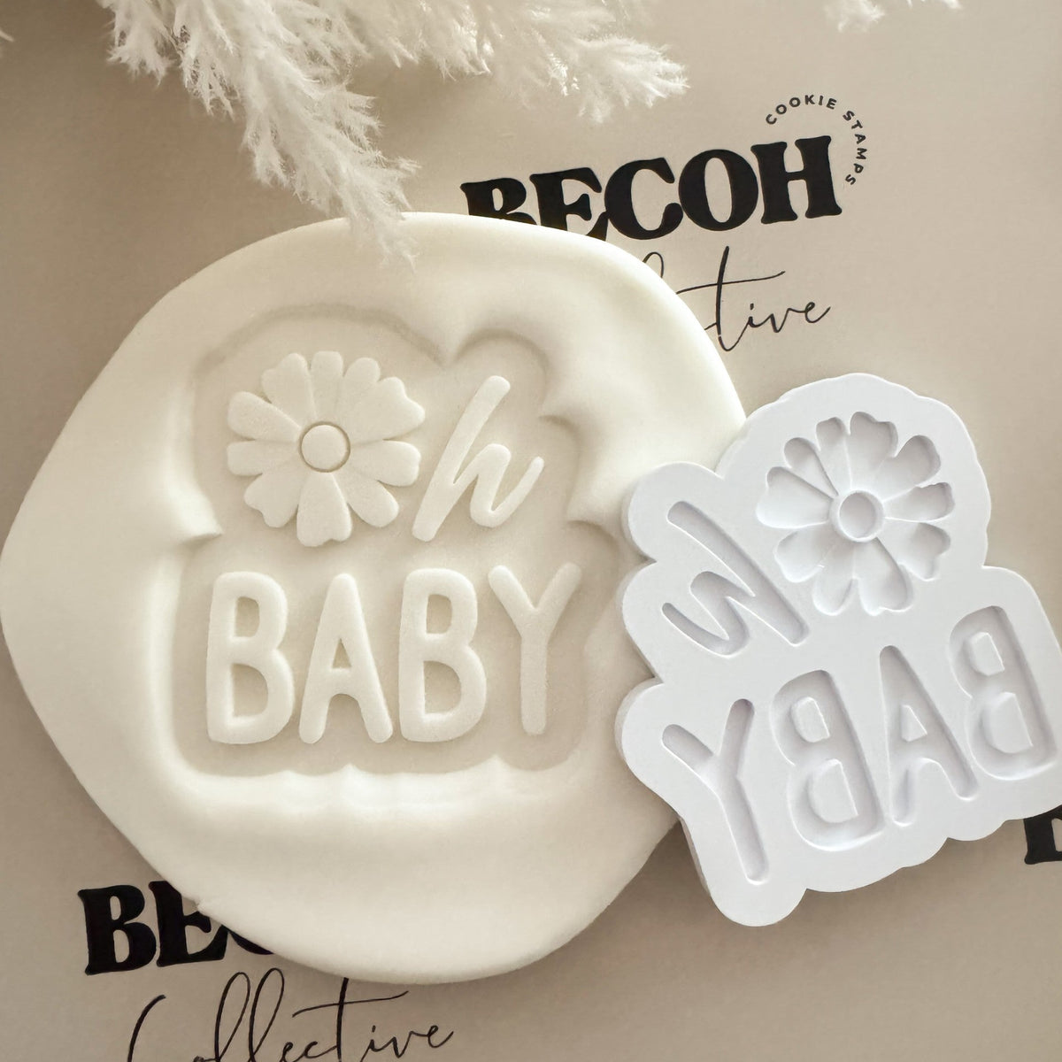 Flower Oh Baby Cookie Stamp & Cutter