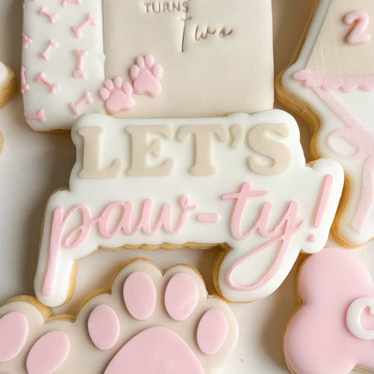Let's Pawty Stamp and Cutter